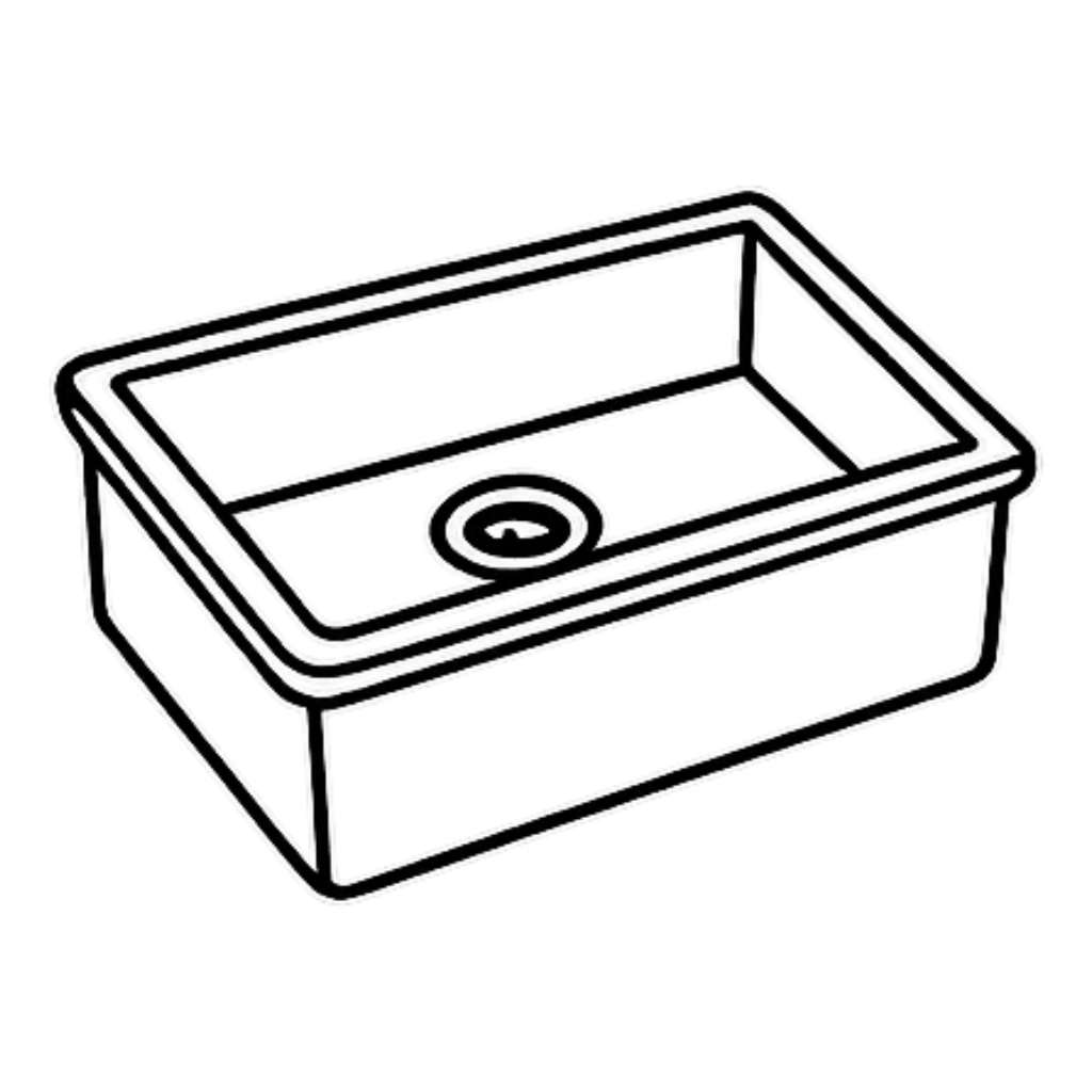 Tezgâh Altı Porselen Evye