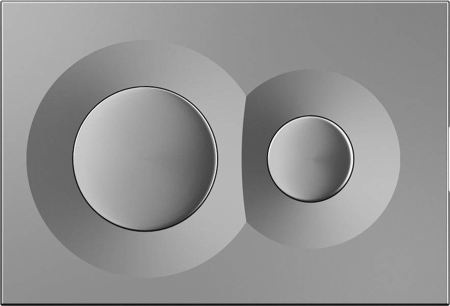 Dome Control Panel Matte Chrome