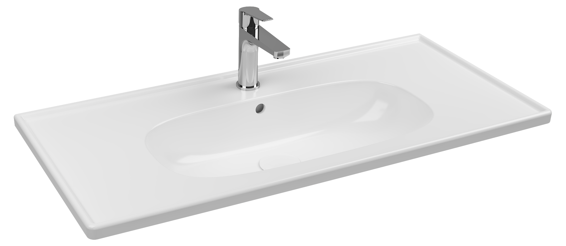 Sistema C Flat Washbasin 100 cm
