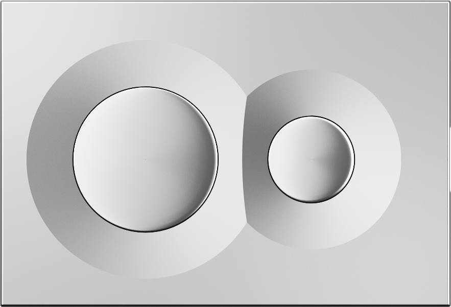 Dome Control Panel Polished Chrome