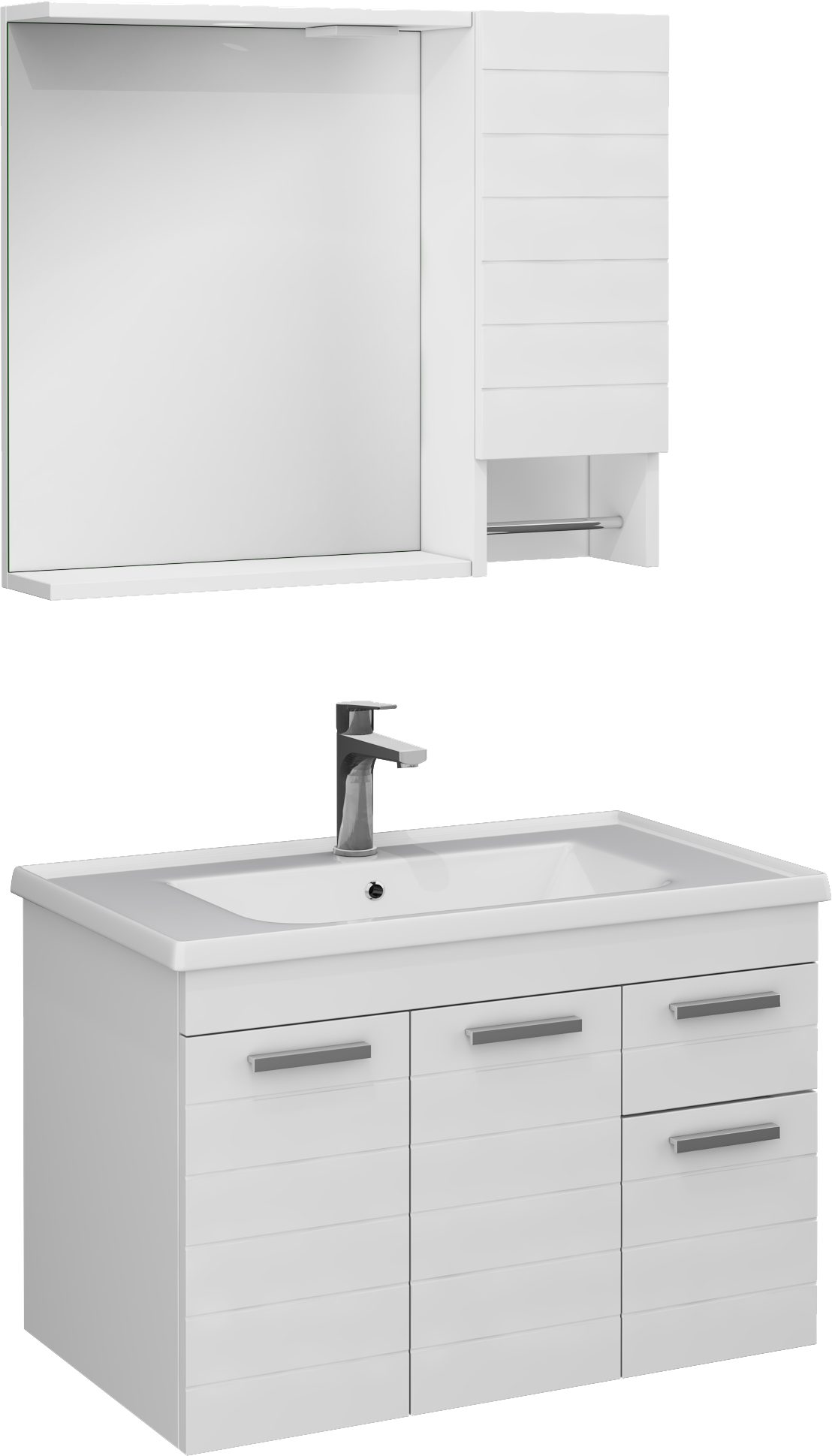 Platon Washbasin Unit White 80 cm 
