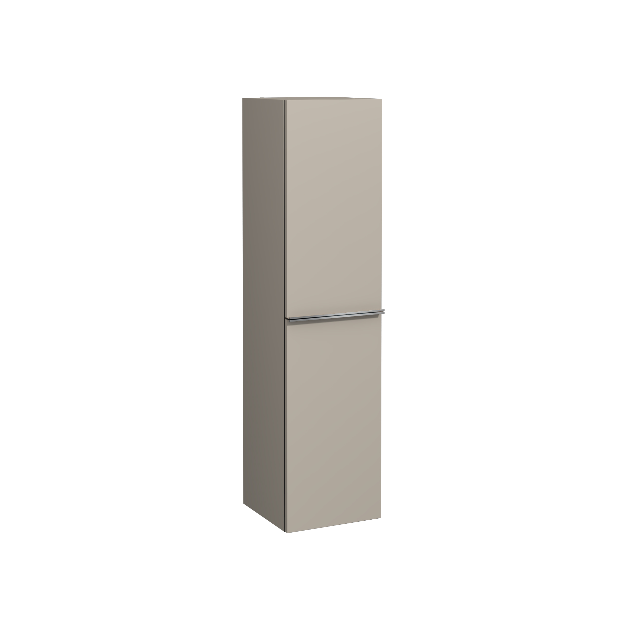 Terni Tall Cabinet with Basket Ash Gray 35 cm