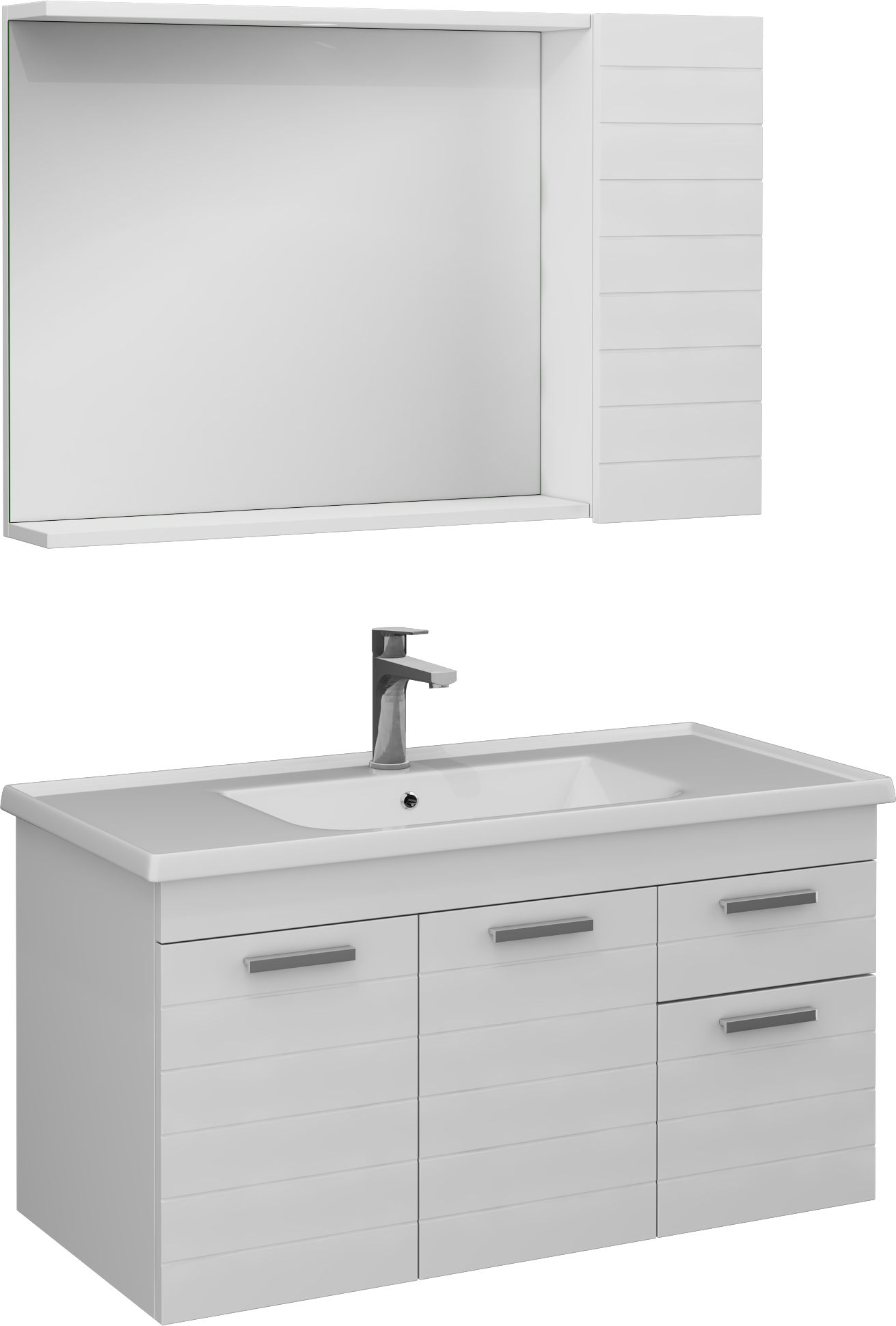 Platon Washbasin Unit White 100 cm