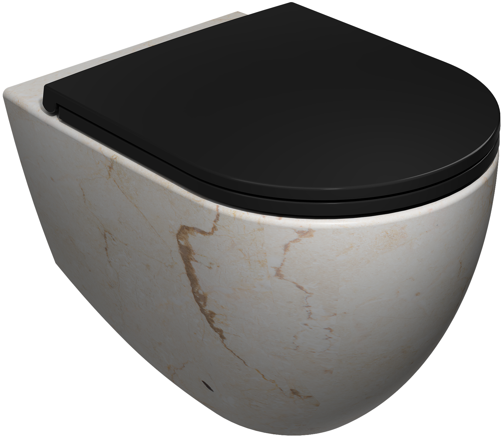 Infinity Wall-Hung Toilet Travertine - VORTEX
