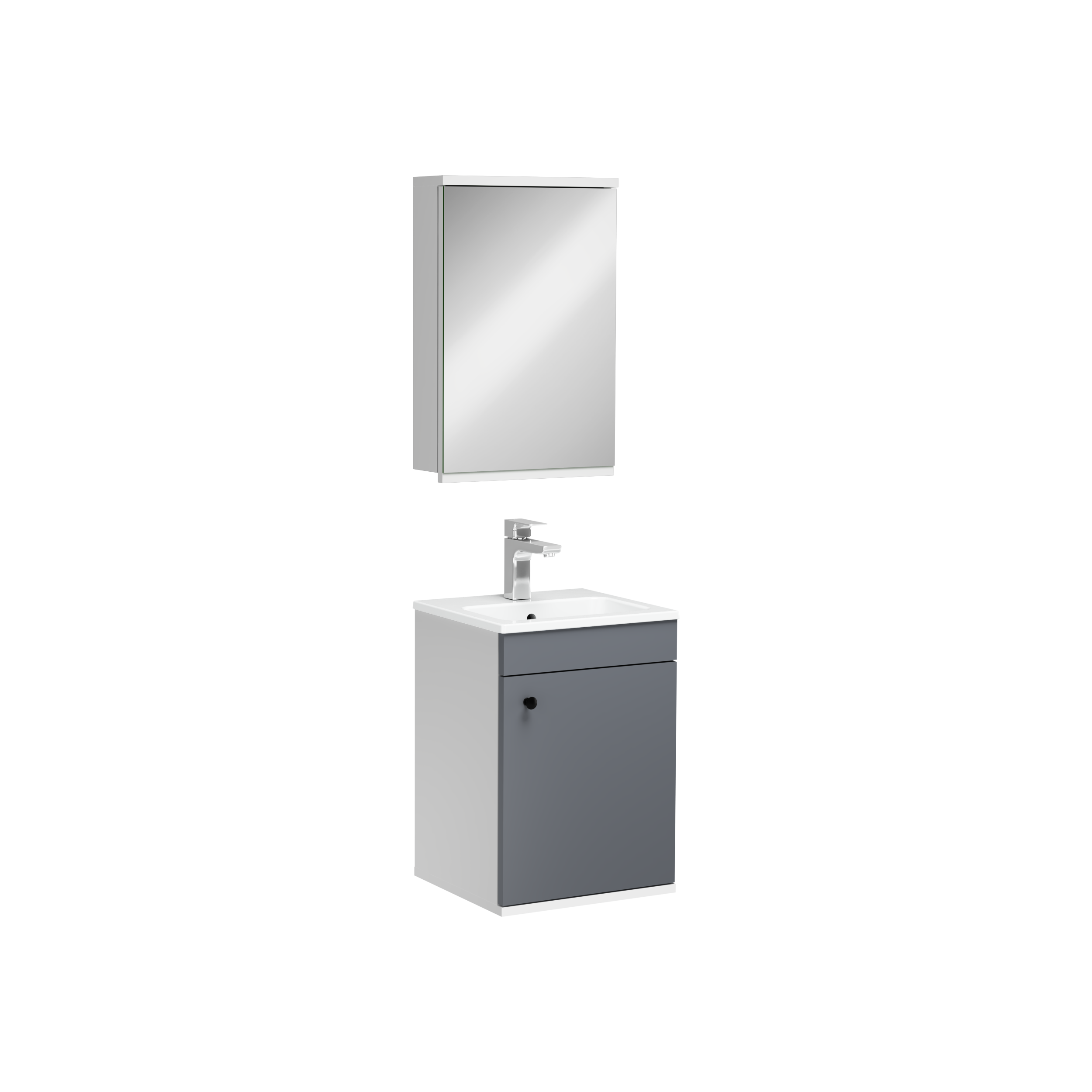 Bari Washbasin Cabinet Anthracite 40 cm 