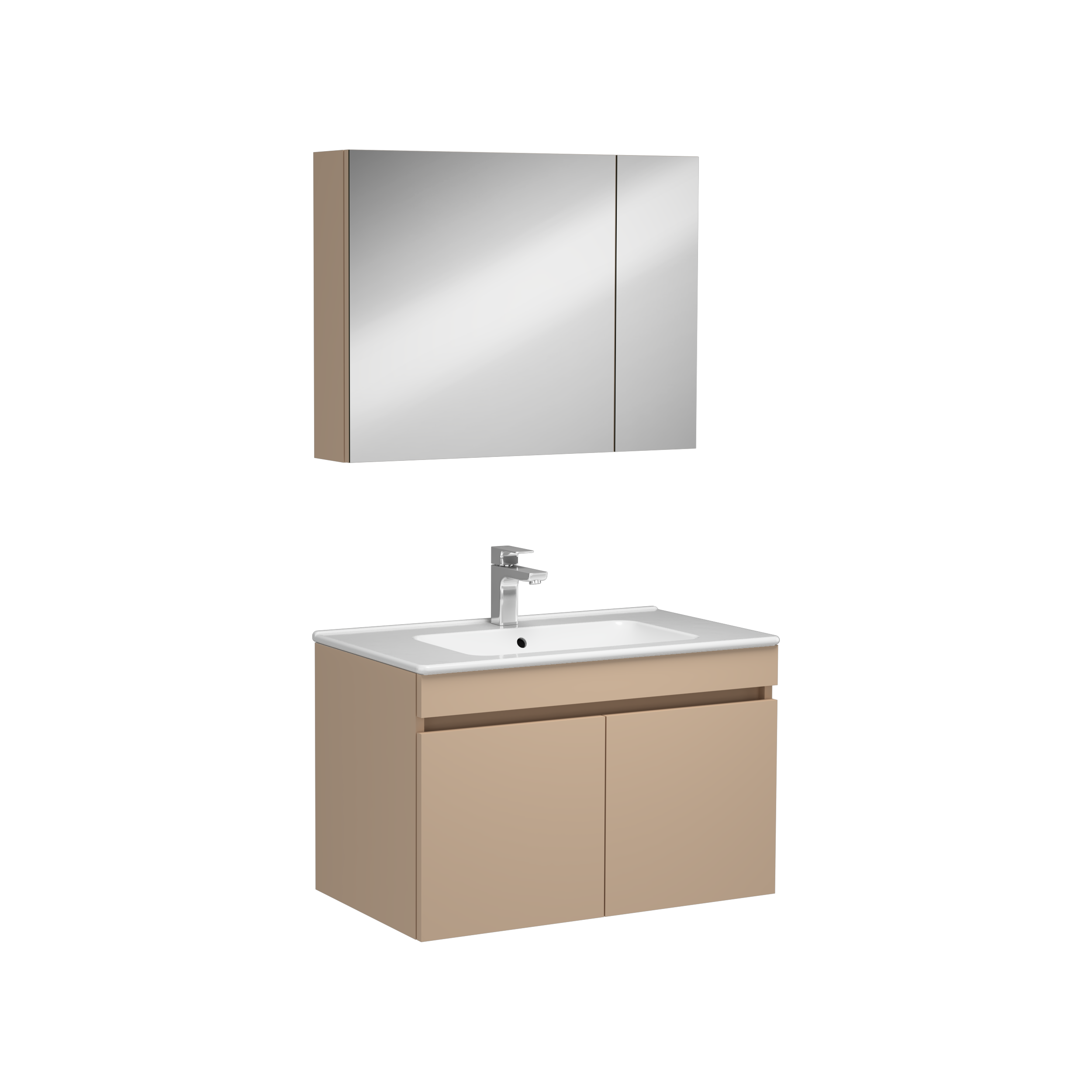 Tropea Washbasin Cabinet Cappucino 80 cm