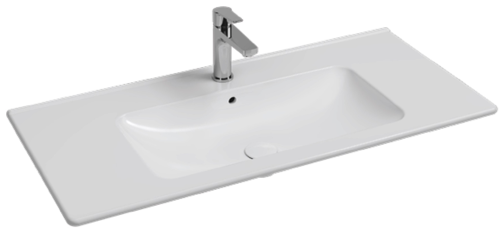 Evo Flat Washbasin 102 cm