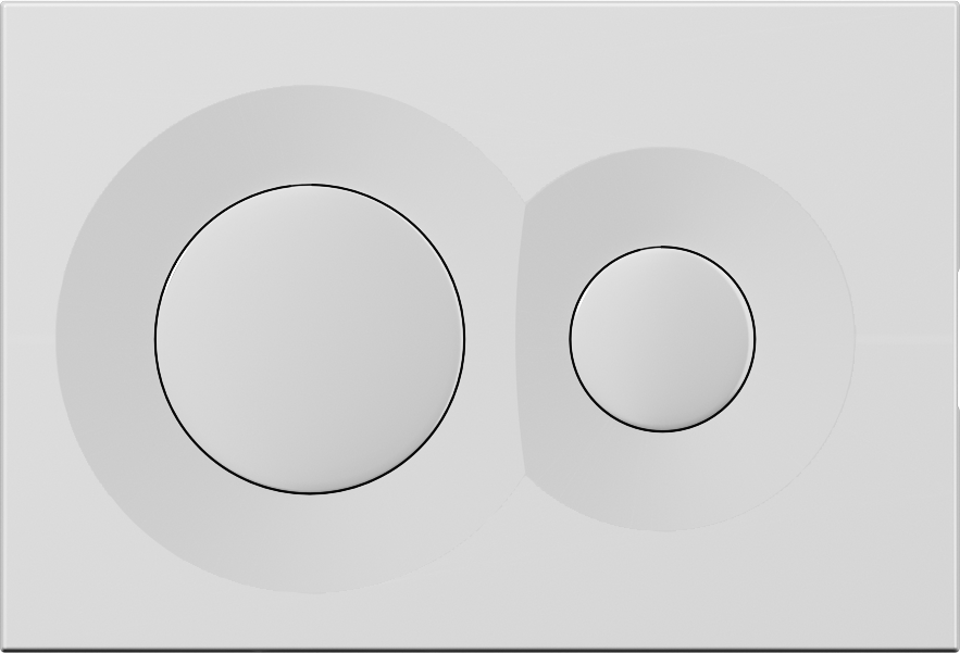 Dome Control Panel Matte White