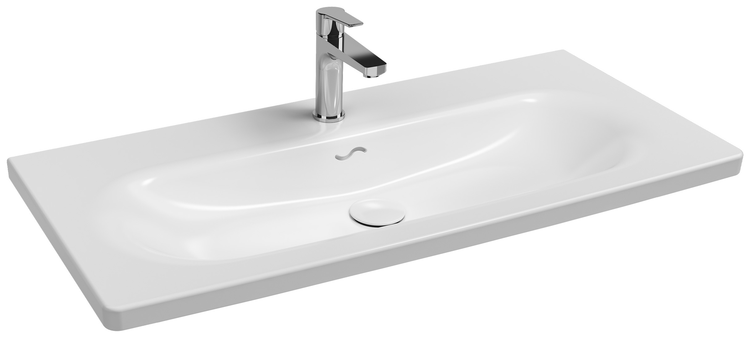 Sistema S Flat Washbasin 101 cm