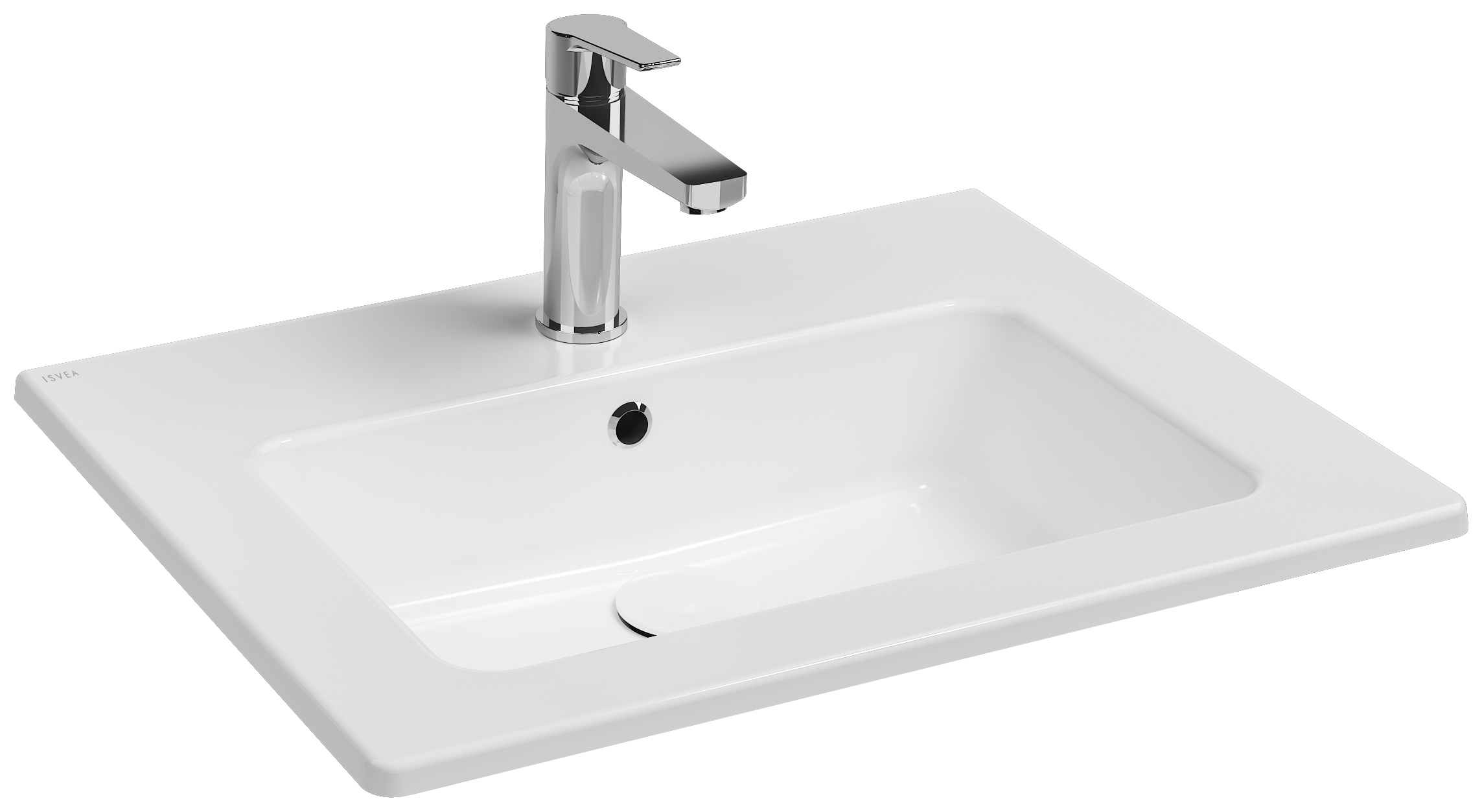Sistema T Flat Washbasin 61 cm