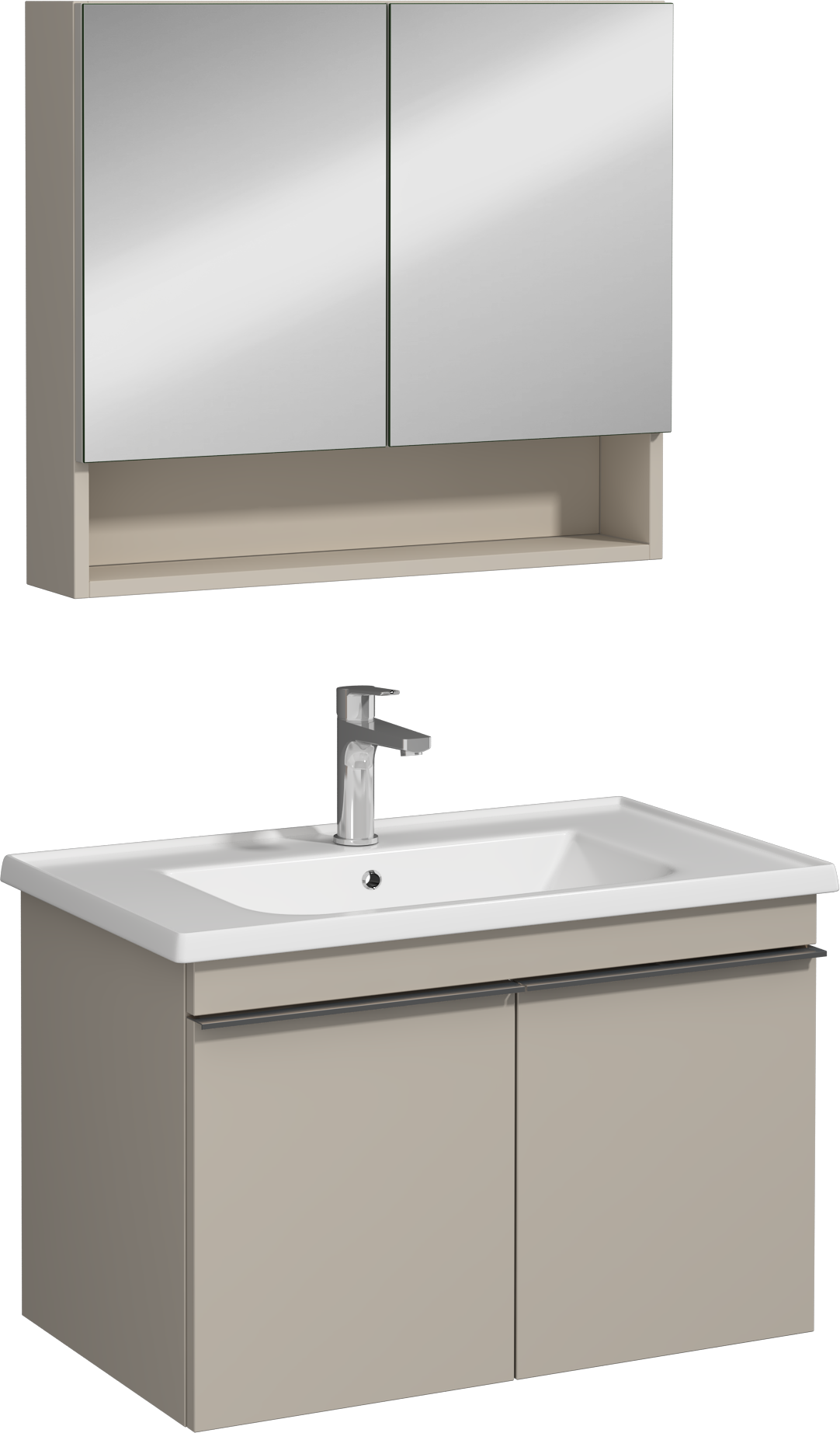 Terni Mobile Lavabo Grigio Cenere 65 cm