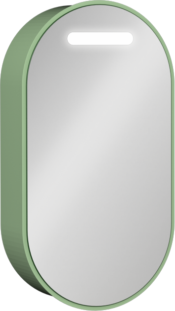 Rinato Specchio Contenitore Verde Pastello 42 cm