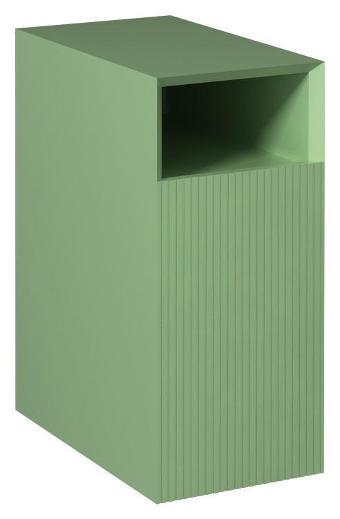 Infinity Mobile Basso Sospeso Profondo 30cm Sinistro Verde Pastello