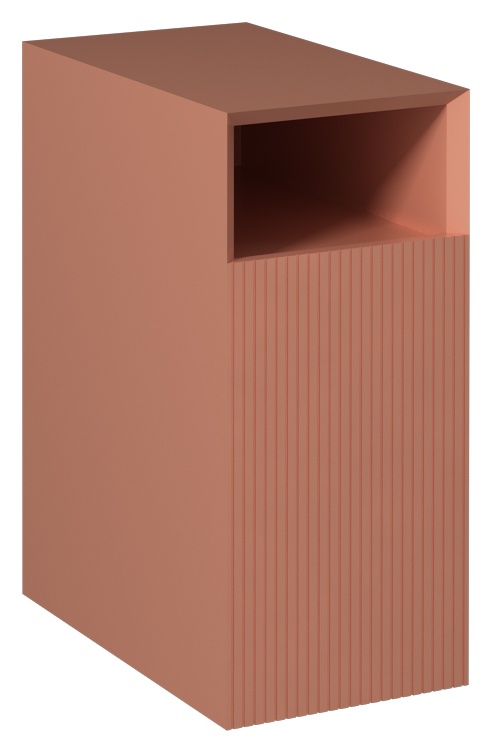 Infinity Mobile Basso Sospeso Profondo 30cm Destro Salmone