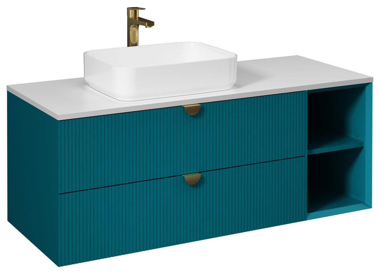 Infinity Mobile Lavabo Mensola Aperta 130cm (10NF65050 incluso) Oceano