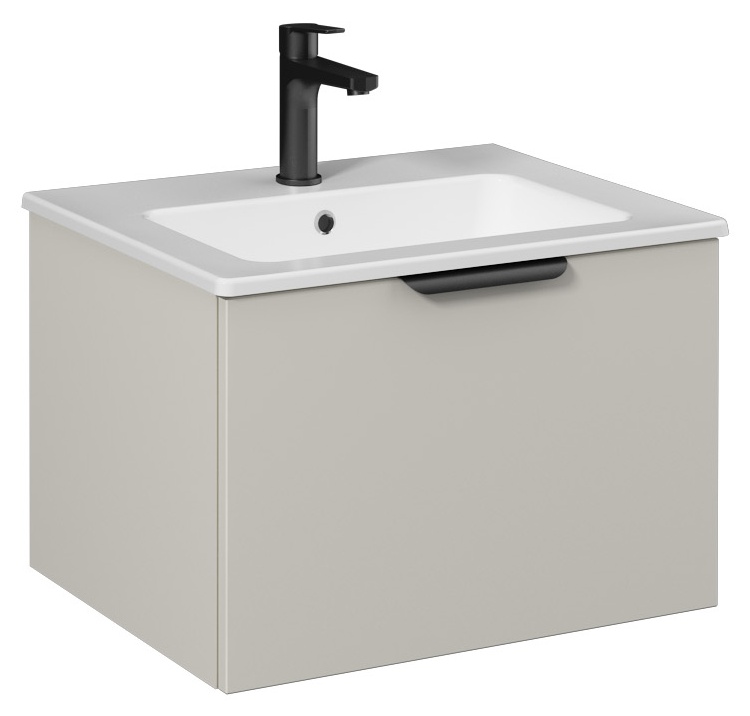LIV Mobile Lavabo 60cm (10SL50061 incluso) Beige Chiaro Cassetto Singolo