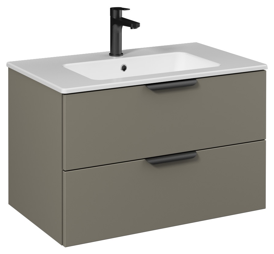 LIV Mobile Lavabo 80cm (10SL51081 incluso) Lava Doppio Cassetto