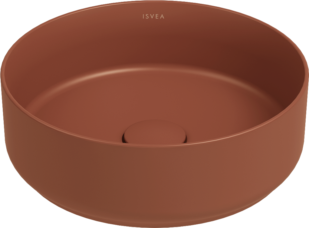 Infinity Tezgah Üstü Lavabo 36 cm Terracotta