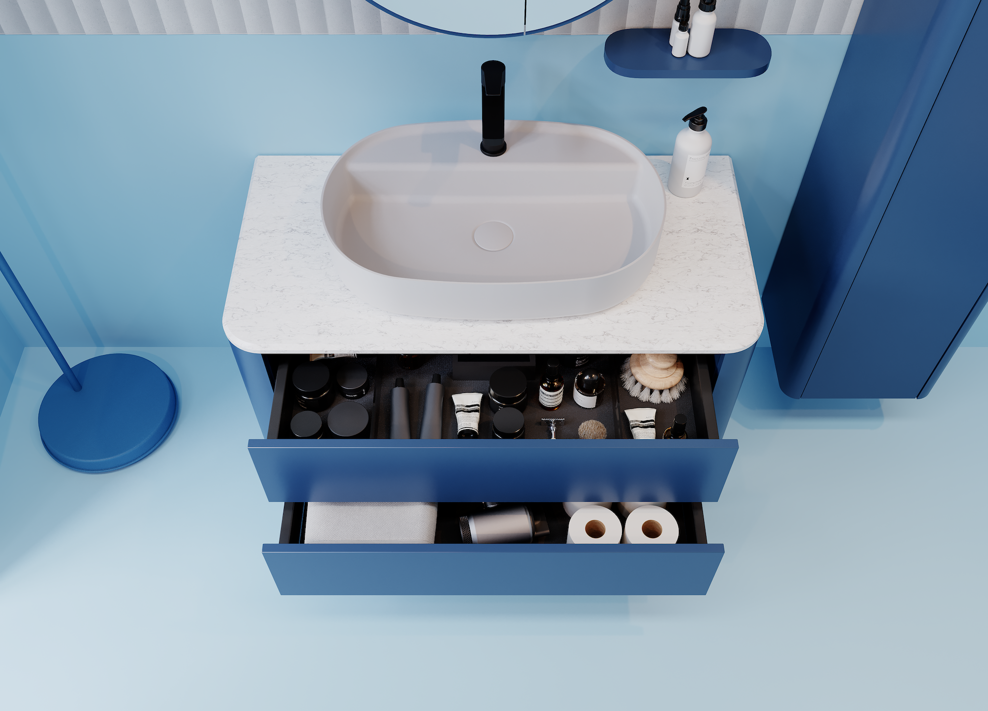 Sogno Lavabo Ünitesi Gece Mavisi 100 cm