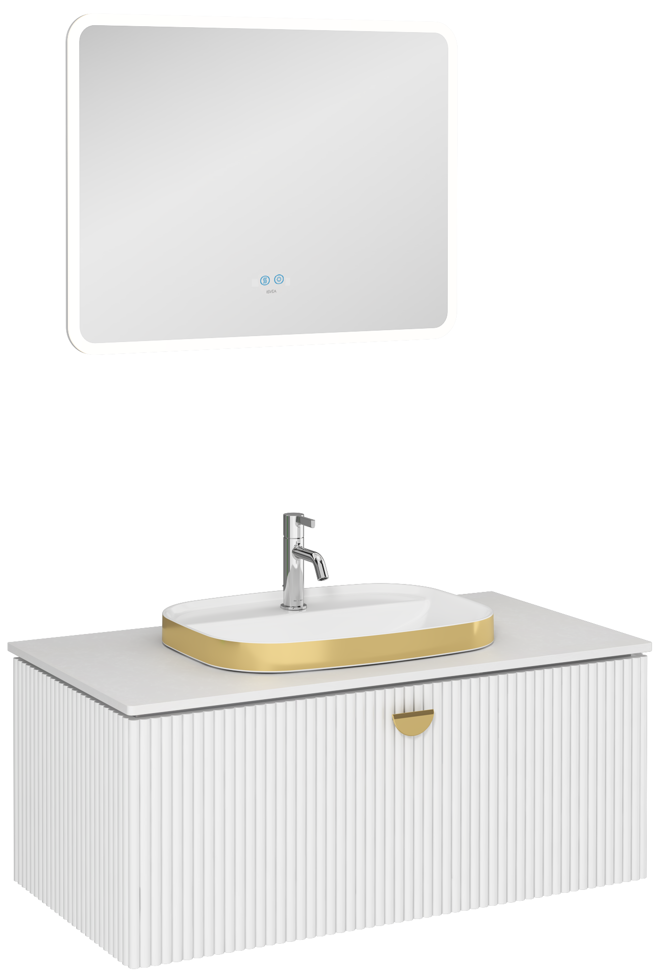 Infinity Artisan Lavabo Ünitesi Beyaz 100 cm