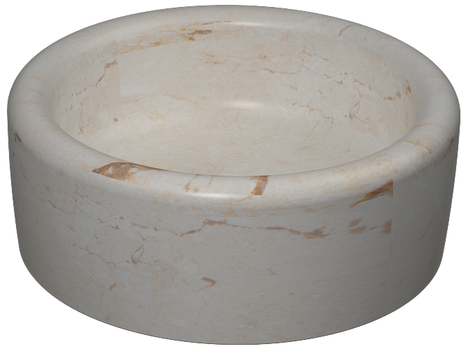 Curvo Lavabo 42 cm Travertino