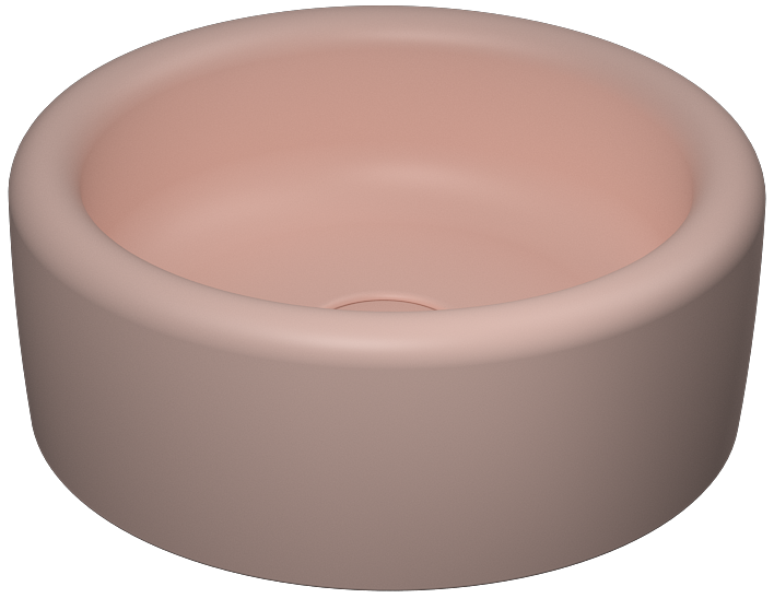 Curvo Tezgah Üstü Lavabo 42 cm Somon