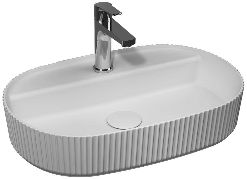 Sintesi Tezgah Üstü Lavabo 60 cm Mat Beyaz