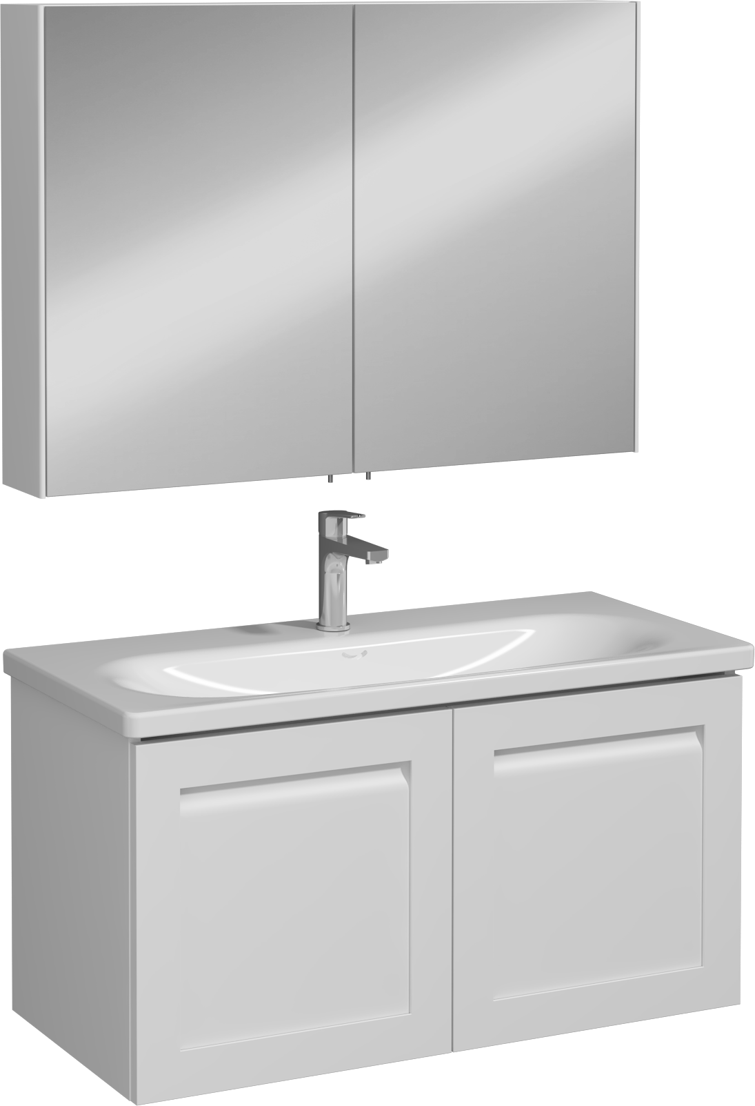 Linaro Lavabo Ünitesi Beyaz 100 cm