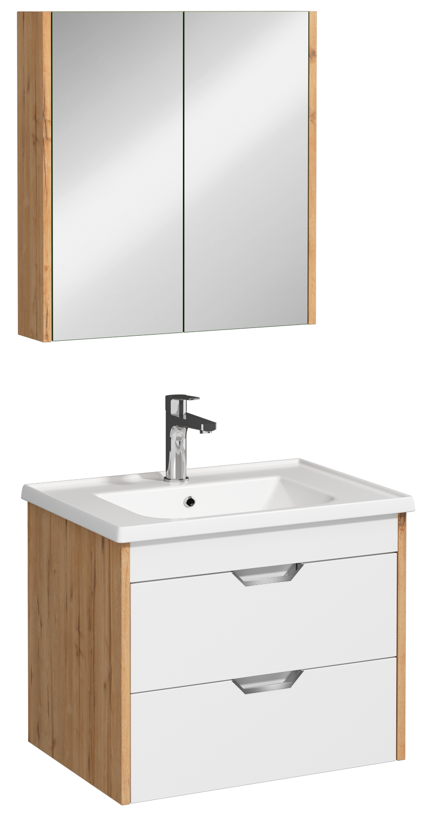 Pavia Çekmeceli Lavabo Ünitesi Beyaz Detroit 65 cm