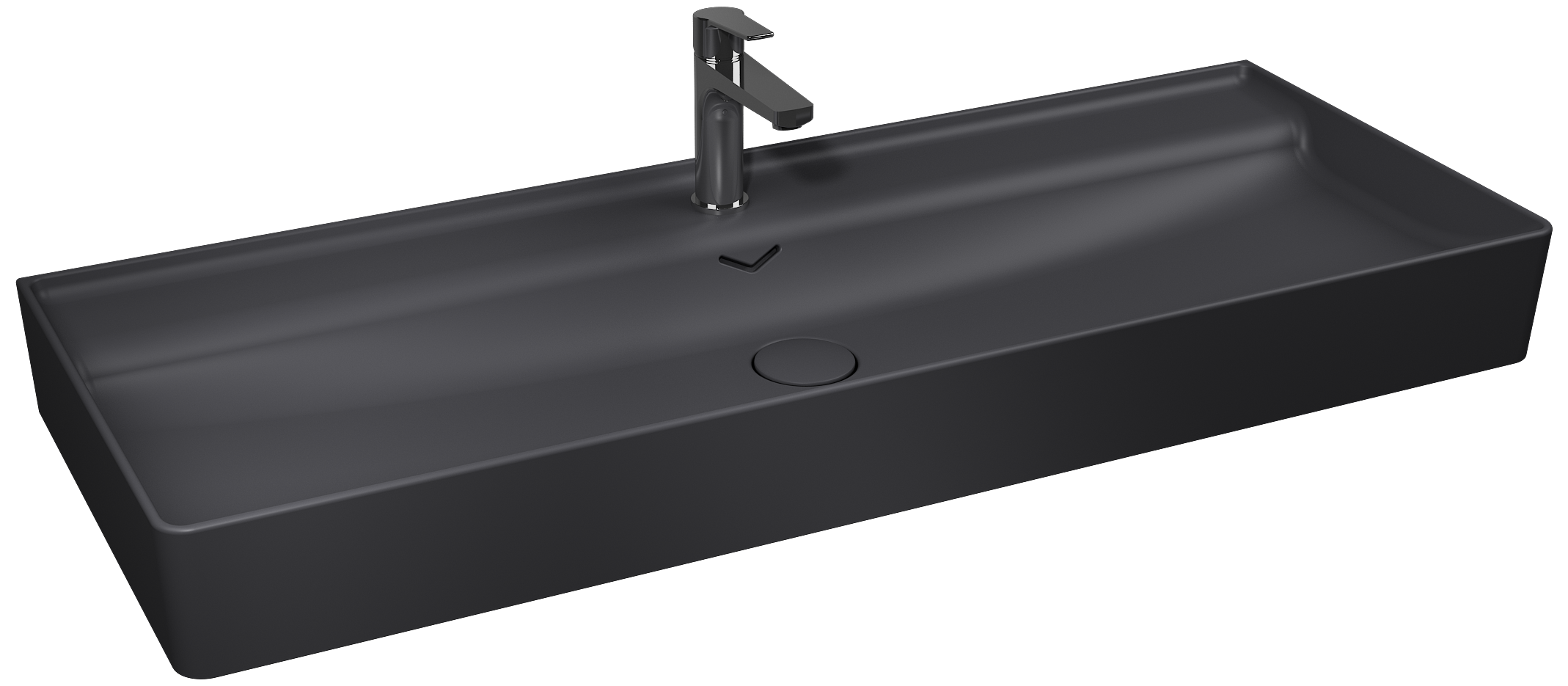 Vea Tezgah Üstü Lavabo 121cm Antrasit