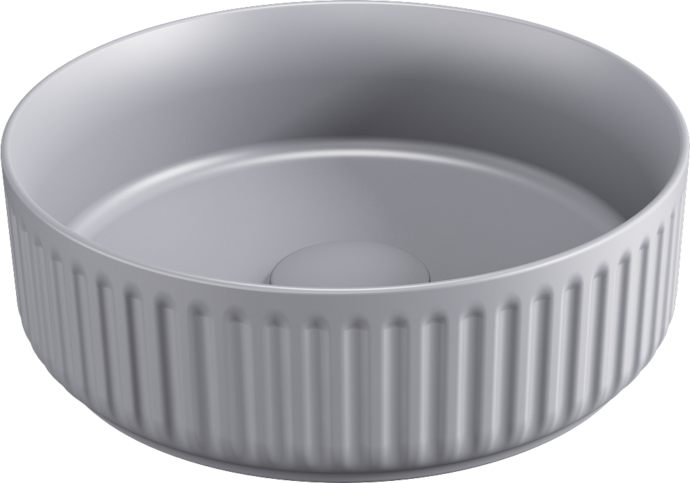 Ion Tezgah Üstü Lavabo 36 cm Taş Gri