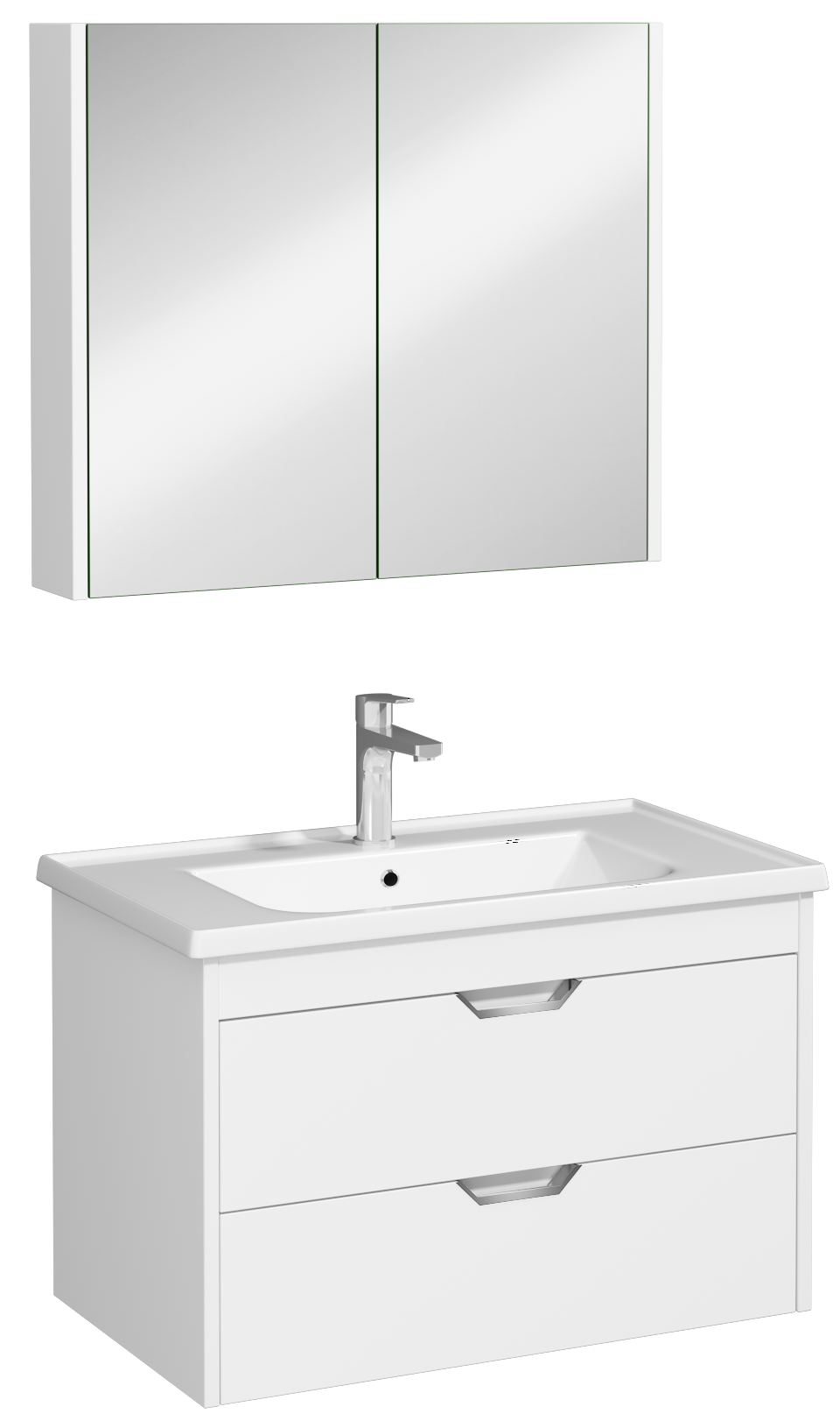 Pavia Çekmeceli Lavabo Ünitesi Beyaz 80 cm 
