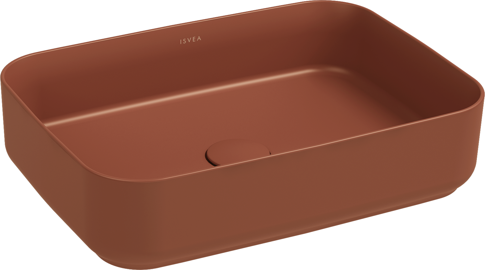 Infinity Tezgah Üstü Lavabo 50 cm Terracotta
