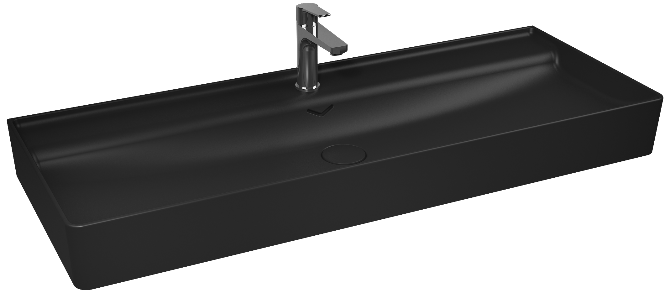 Vea Tezgah Üstü Lavabo 121cm Siyah