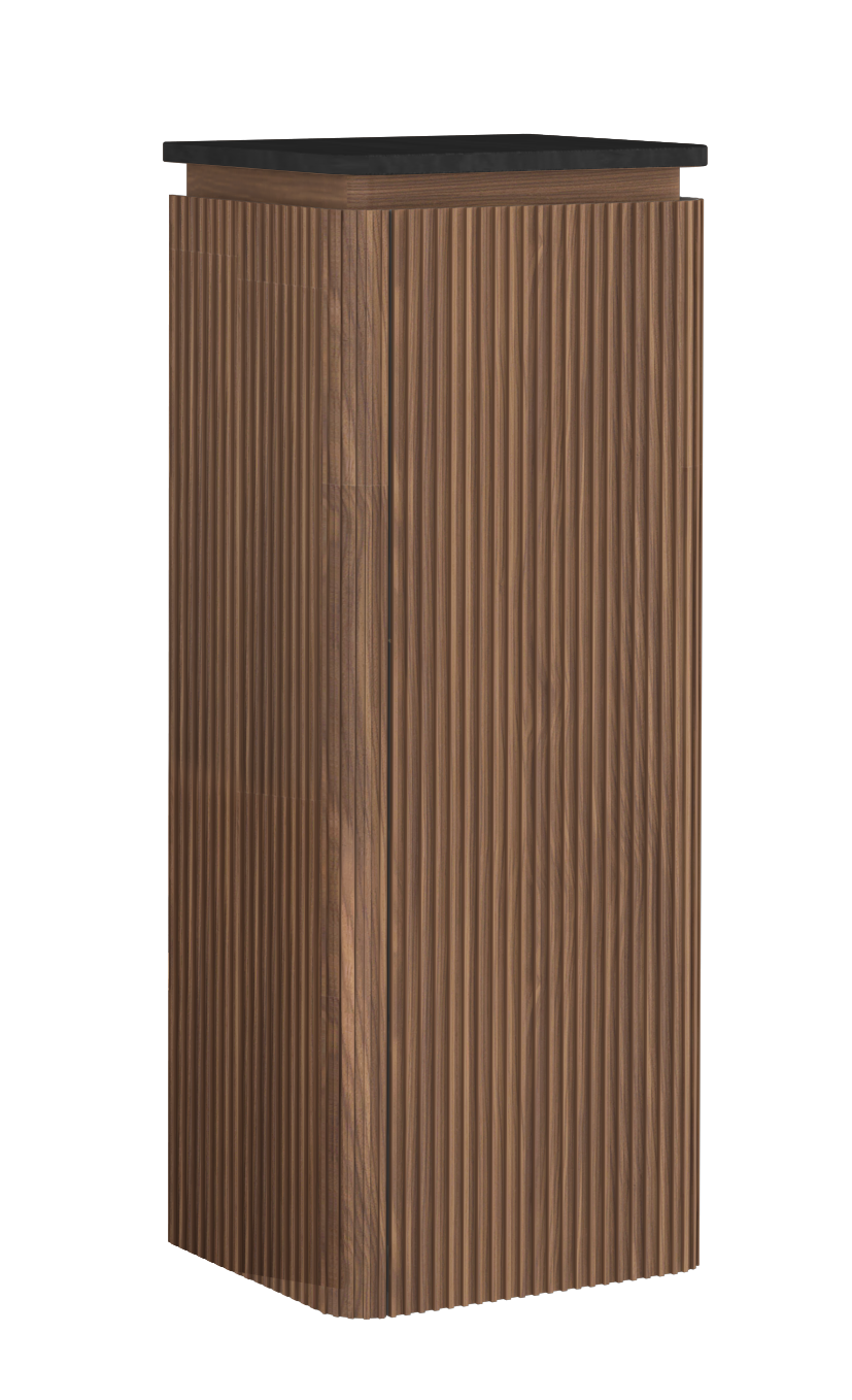 Fluido Kısa Boy Dolap 40 cm Siyah Kuvars Üst Tabla