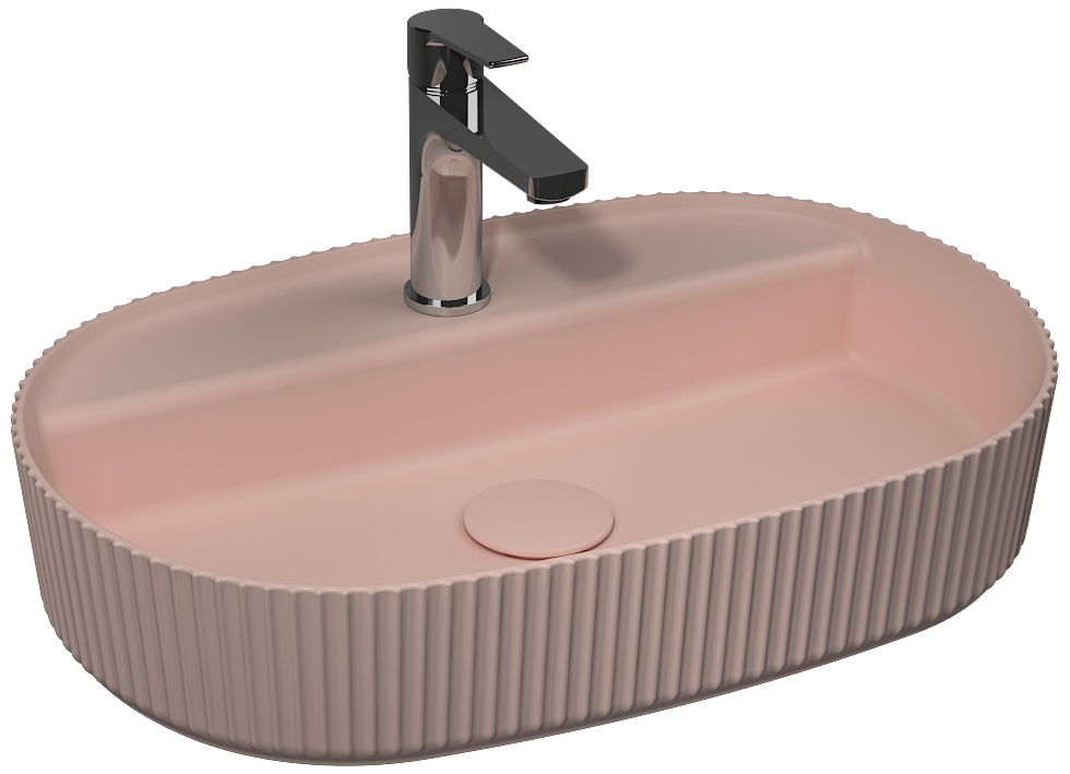 Sintesi Tezgah Üstü Lavabo 60 cm Somon