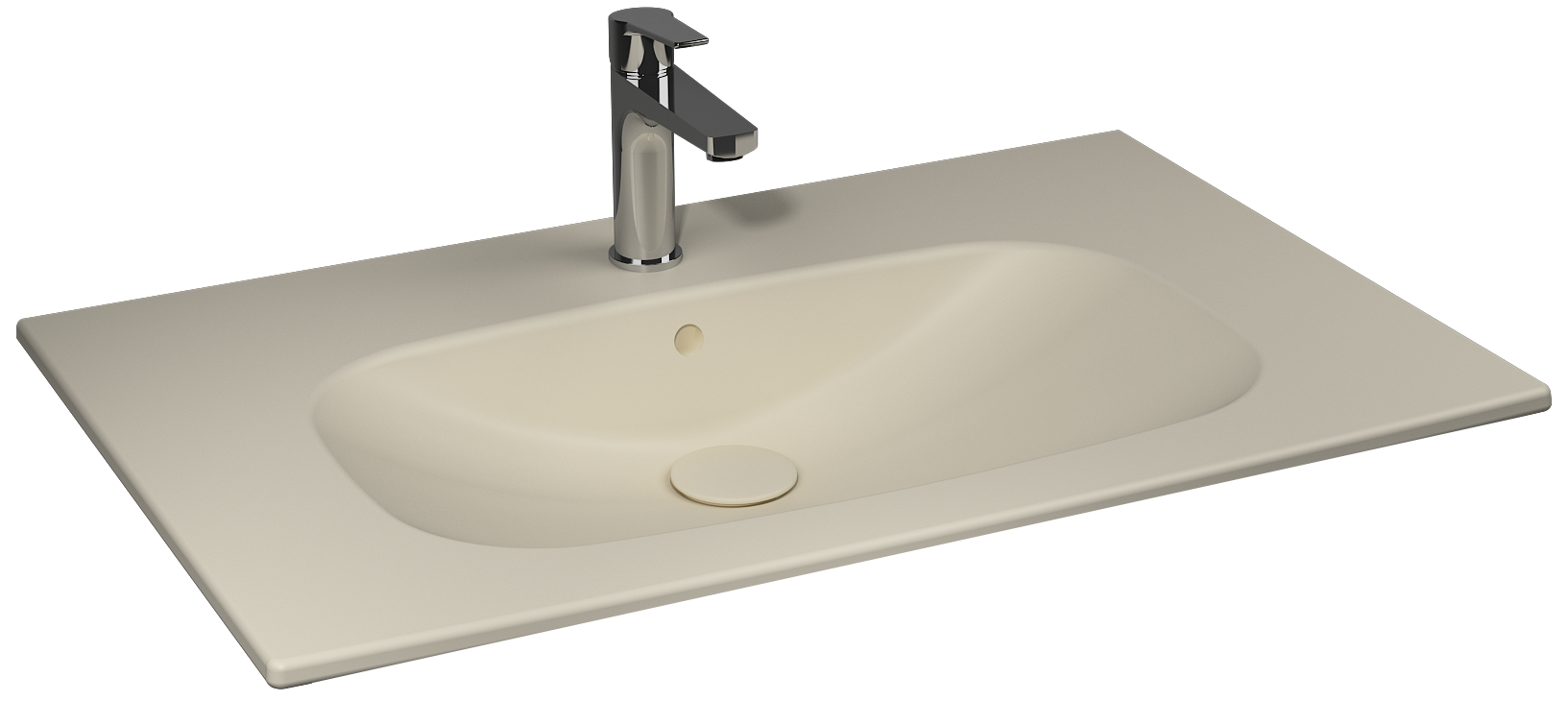 Infinity Flat Lavabo 81 cm Fildişi