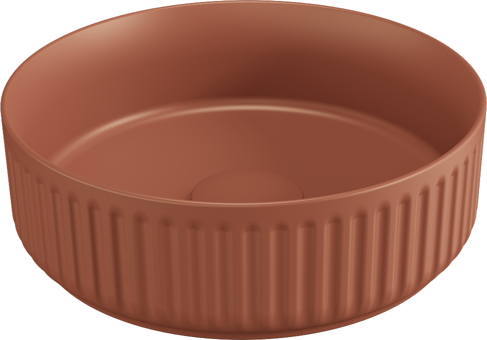 Ion Tezgah Üstü Lavabo 36 cm Terracotta