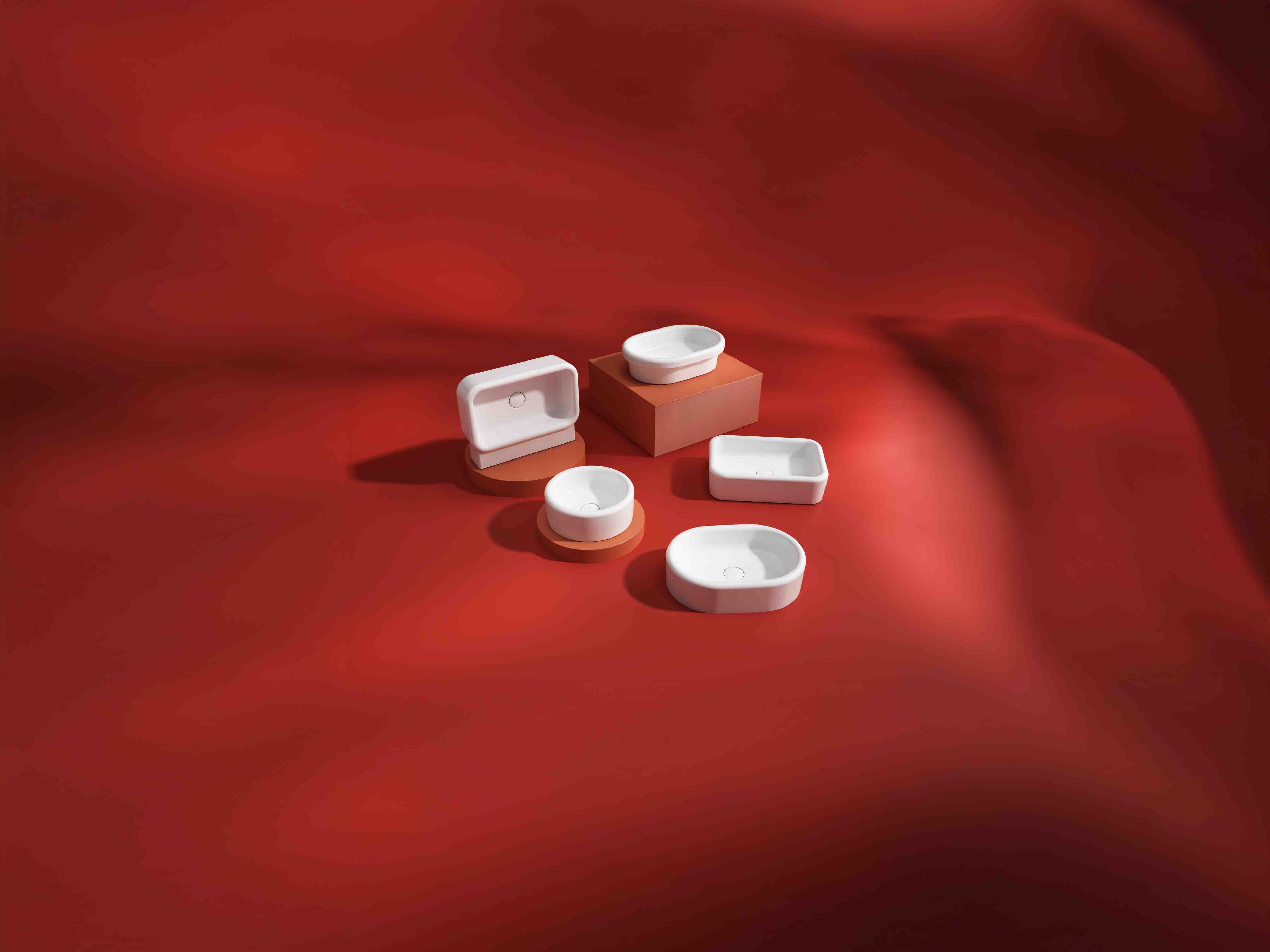 Curvo Inset Lavabo - 60 cm 