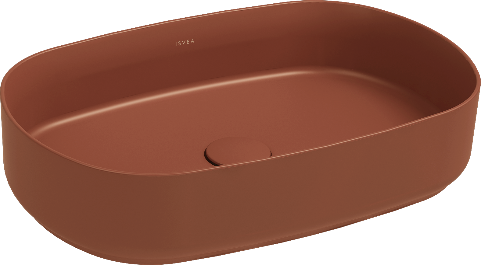 Infinity Tezgah Üstü Lavabo 55 cm Terracotta