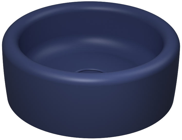 Curvo Tezgah Üstü Lavabo 42 cm Isvea Mavisi