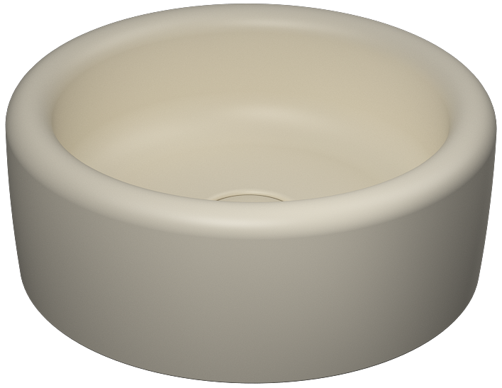 Curvo Tezgah Üstü Lavabo 42 cm Fildişi