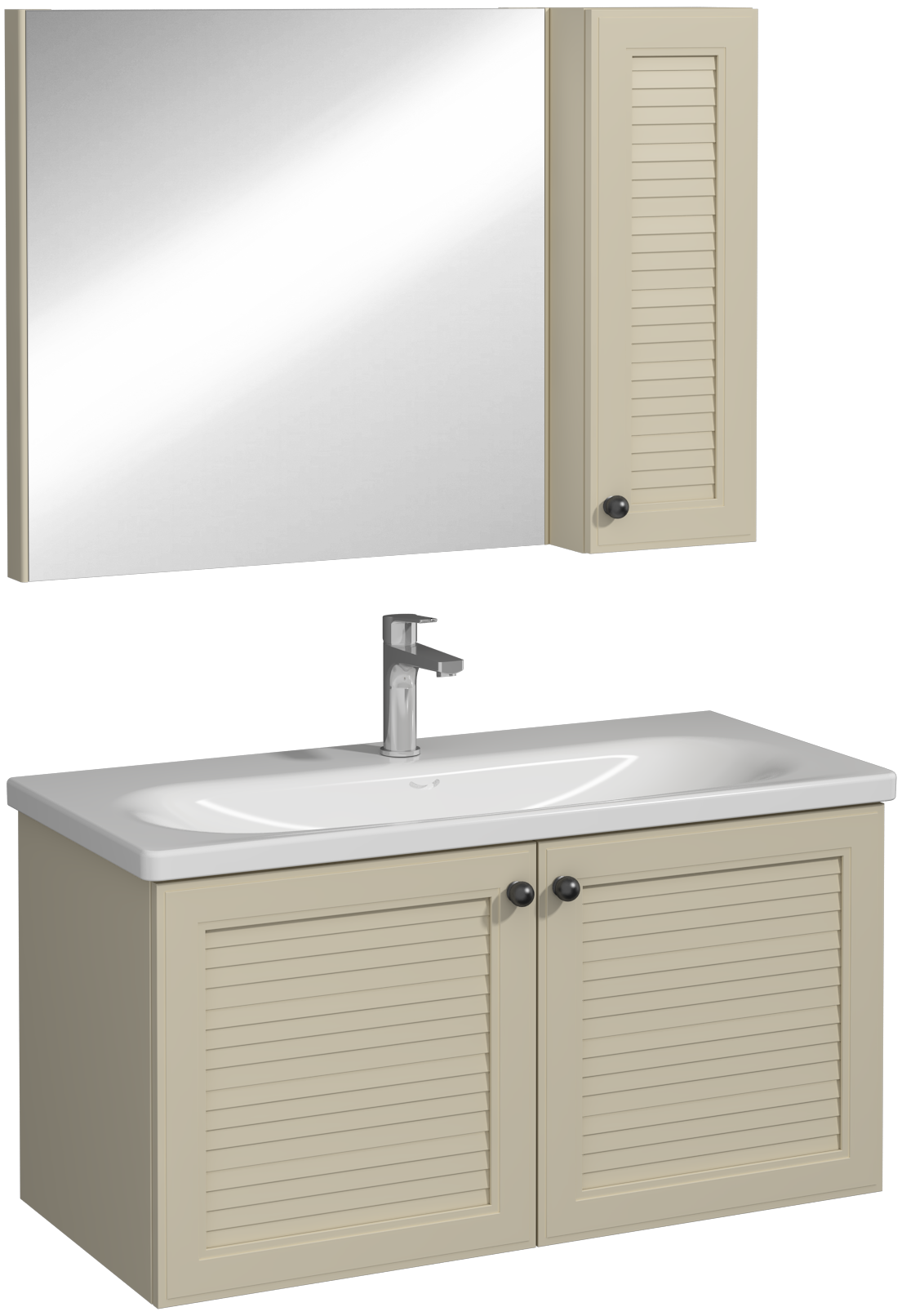 Mergo Lavabo Ünitesi Ay Taşı 100 cm 