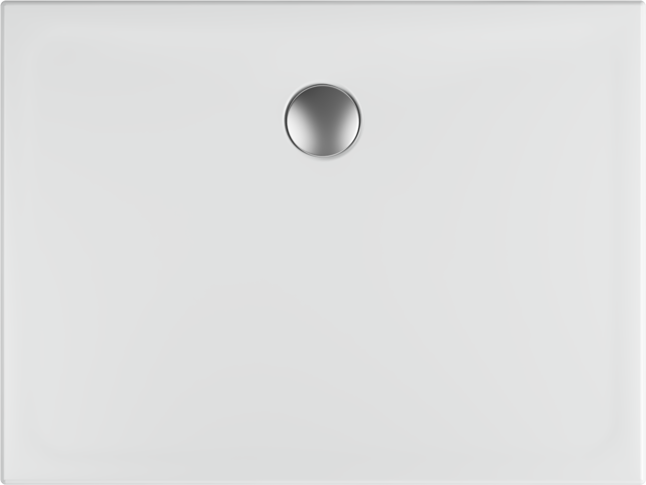 Flat Fireclay Seramik Duş Teknesi 100x80 cm