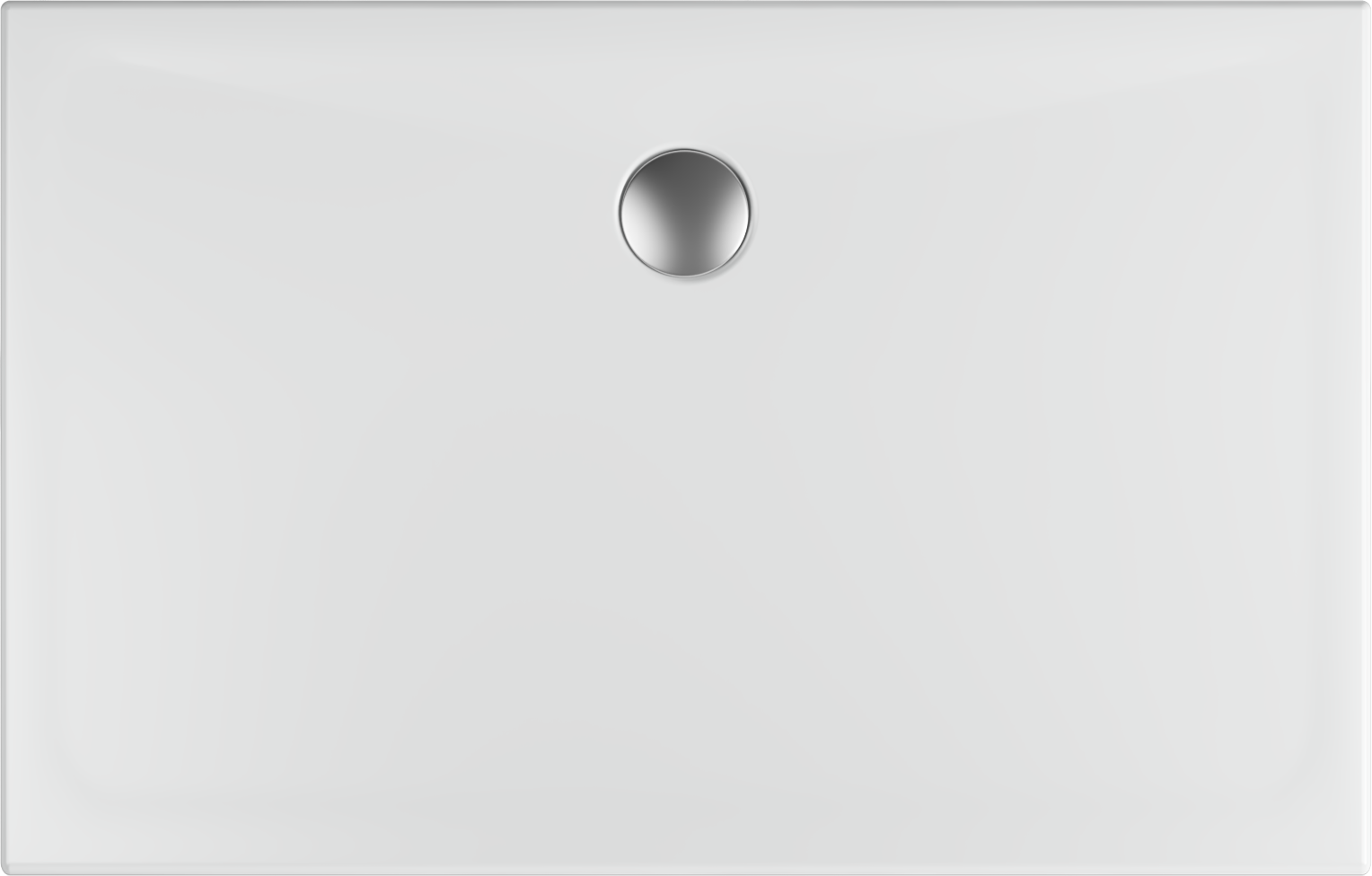 Flat Fireclay Seramik Duş Teknesi 120x80 cm