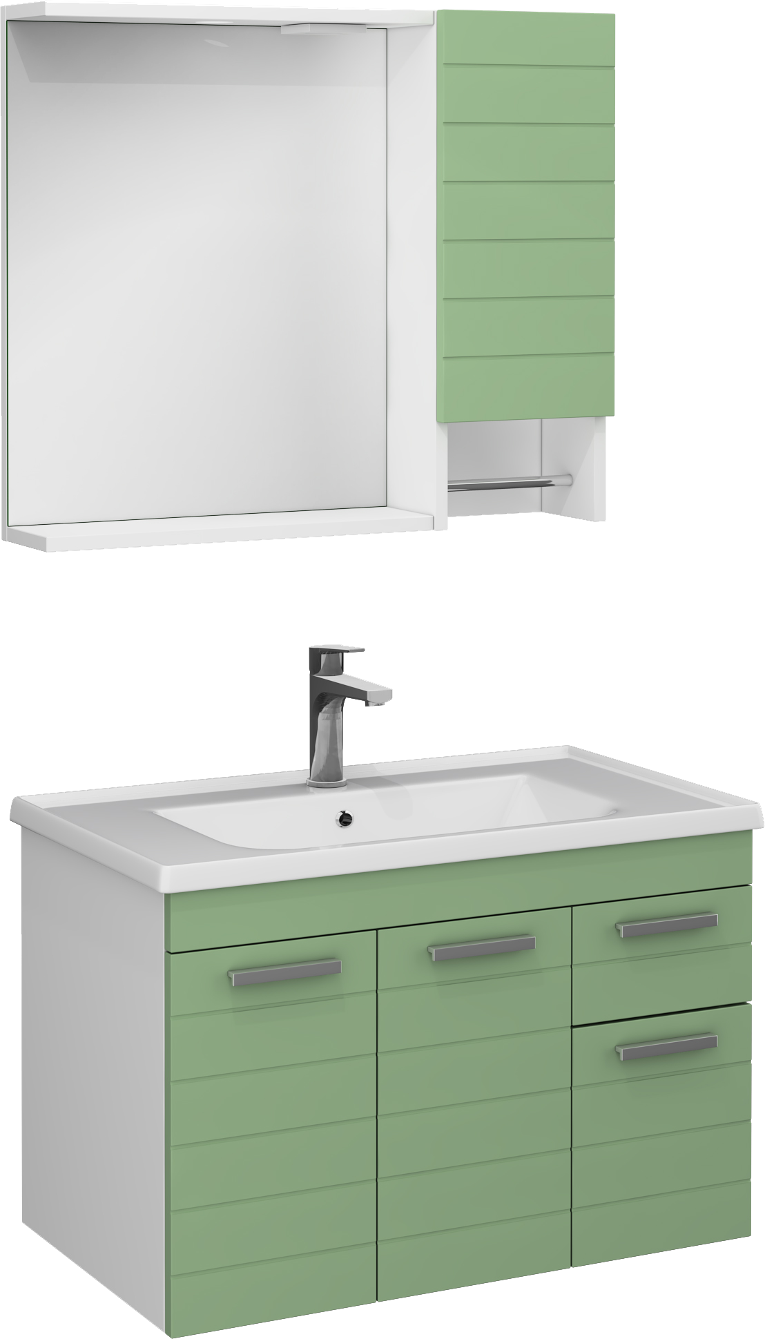 Platon Lavabo Ünitesi Yeşil 80 cm 