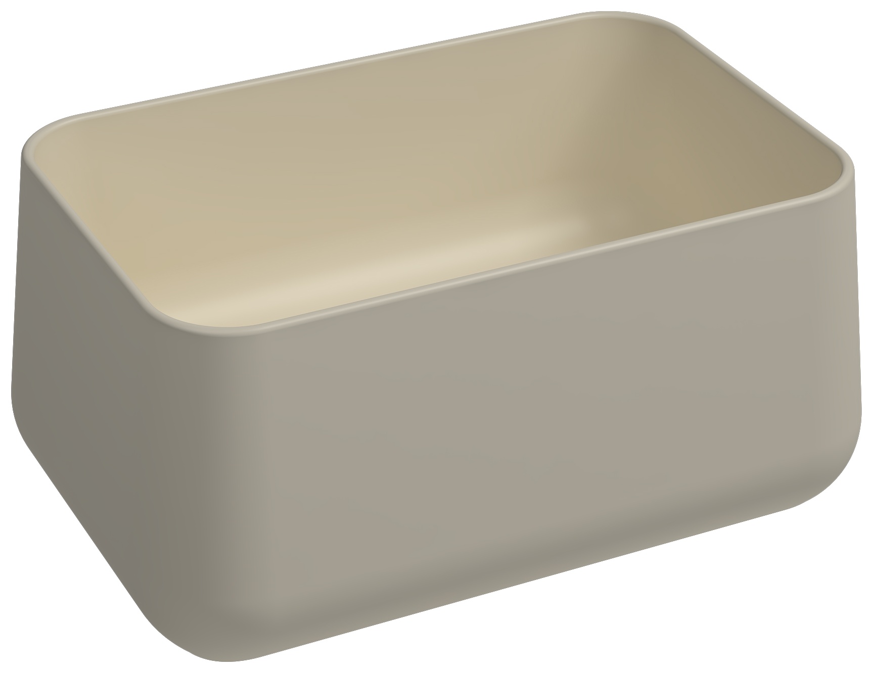 Allegro Tezgah Üstü Monoblok Lavabo 60 cm Fildişi