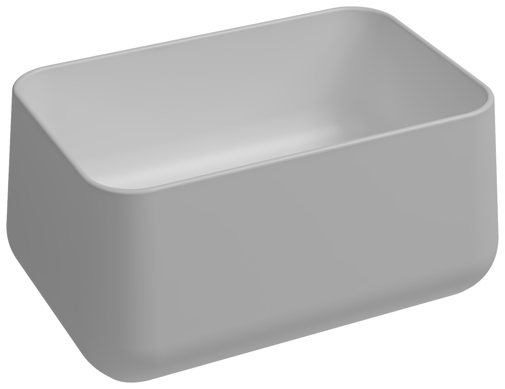 Allegro Tezgah Üstü Monoblok Lavabo 60 cm Mat Beyaz