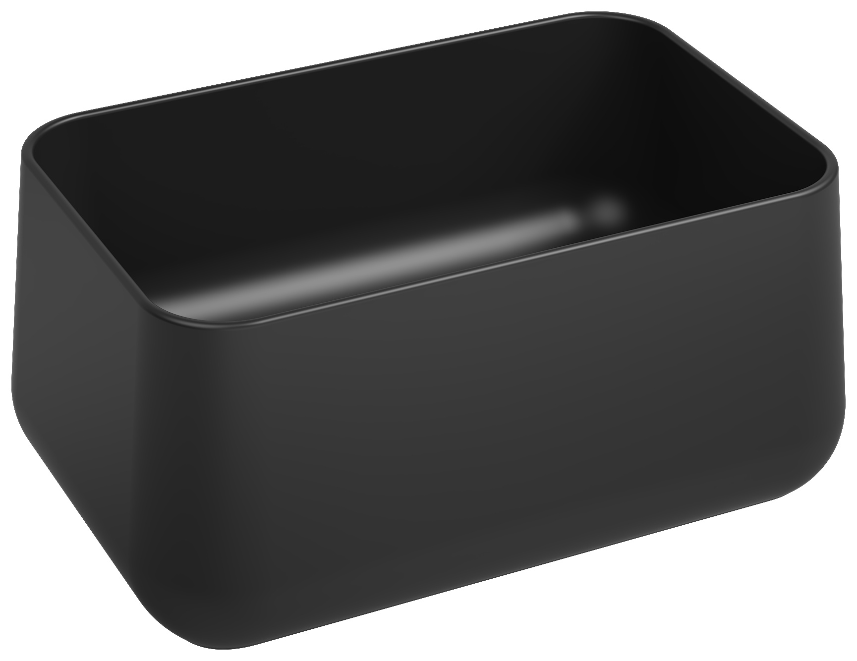Allegro Tezgah Üstü Monoblok Lavabo 60 cm Siyah
