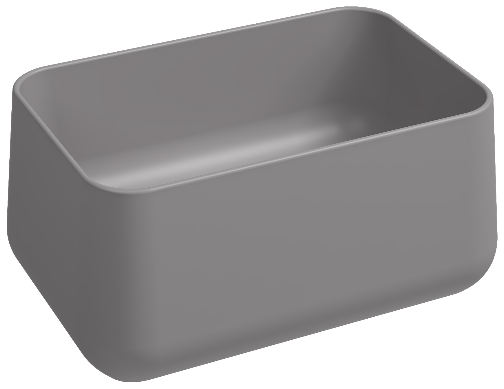 Allegro Tezgah Üstü Monoblok Lavabo 60 cm Taş Gri